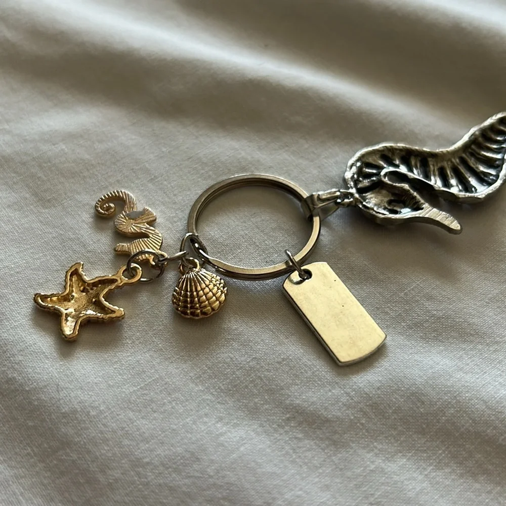 Silver‎ “Find Joy in the Journey” keychain